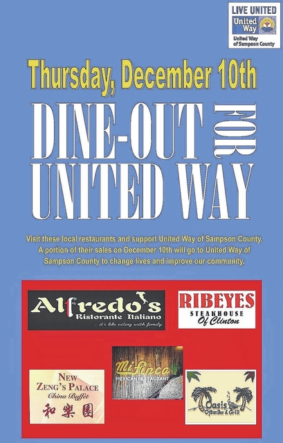 ‘Dine Out’ for United Way | Sampson Independent