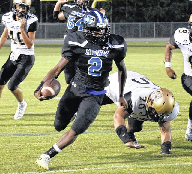 Photos: Raiders hype up local high school football teams for