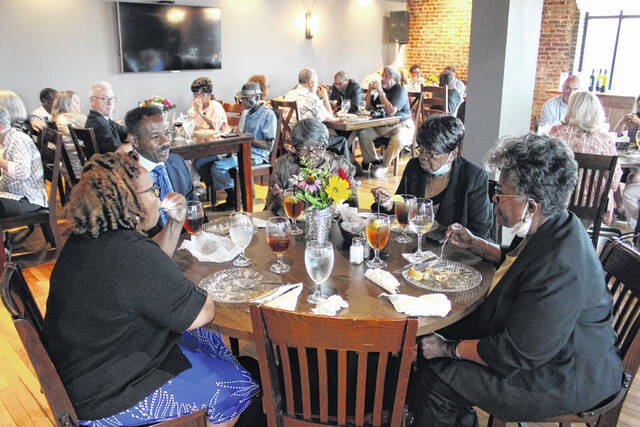<p>The upper floor of Alfredo’s was packed with guests who came to celebrate with one another at Thursday’s event.</p>
                                 <p>Michael B. Hardison | Sampson Independent</p>