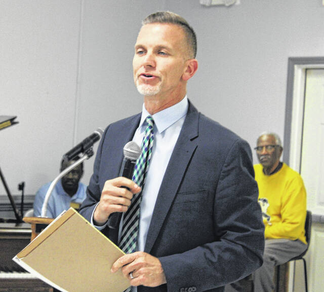 <p>Clinton City Schools Superintendent Dr. Wesley Johnson was at the forum and spoke intensely about the importance of this event in building connections and communication.</p>
                                 <p>Michael B. Hardison | Sampson Independent</p>